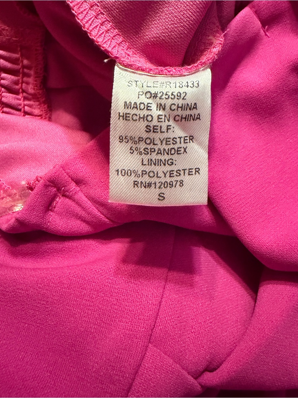 Entro Fuchsia Pink Strapless Pleated Bodice Wide Leg Jumpsuit - Picture 8 of 13